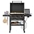 Feasto 28-Inch 3-Burner Propane Gas Griddle with Protective Hood & Side Burner, Outdoor Flat Top Grill with Foldable Side Table & Disposable Foil Liners for Patio Backyard BBQ Party