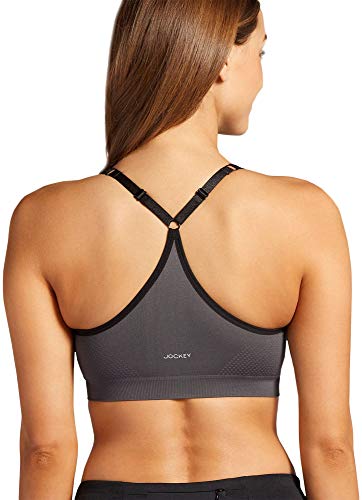 Image of Jockey Women's Active Mid Impact Molded Cup Seamless Sports Bra