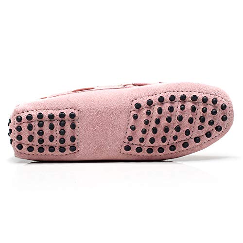 Image of ANUFER Women's Classic Suede Penny Loafers Comfort Handmade Slipper Moccasins