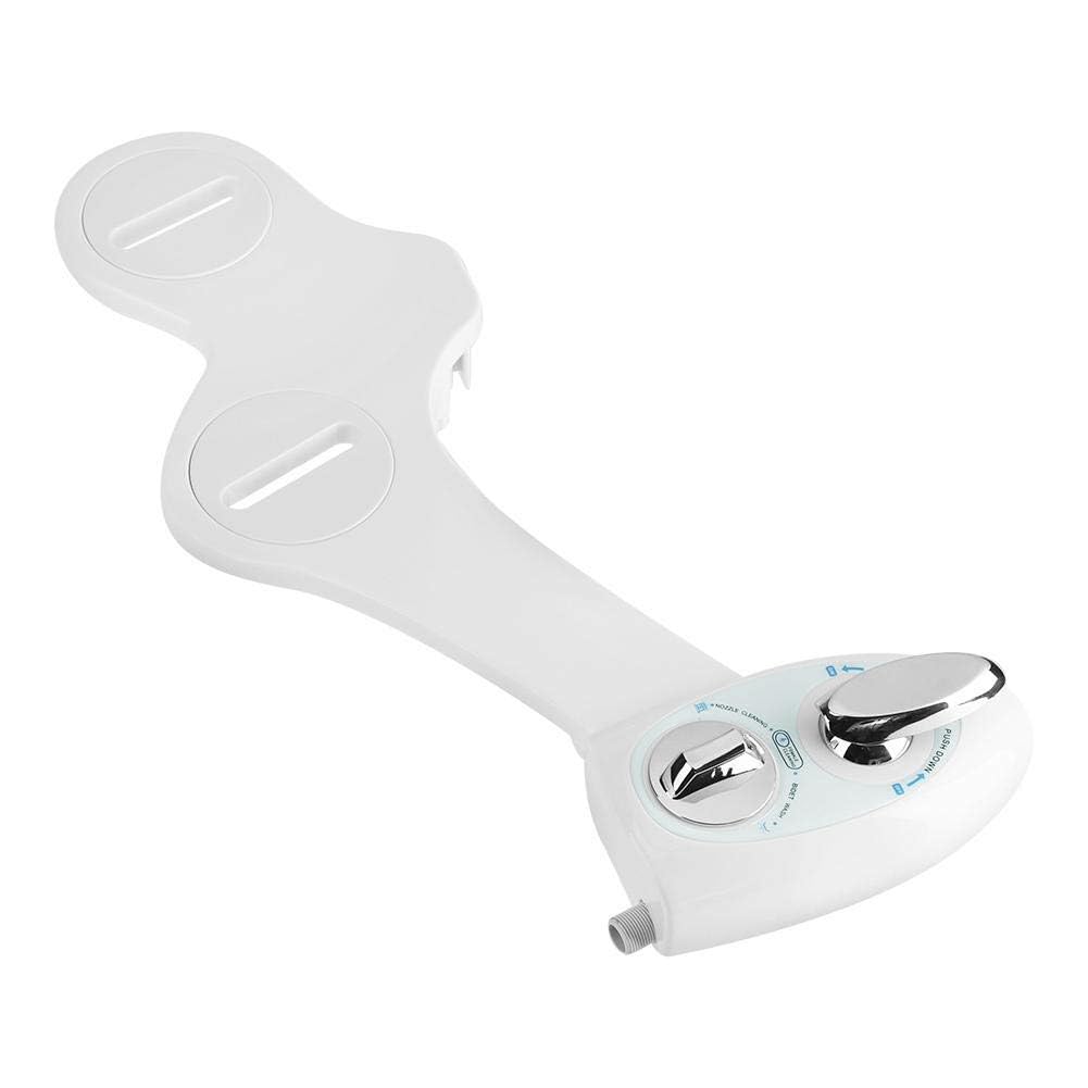 Kit bidet non électrique double buse autonettoyante avec pression d'eau réglable
