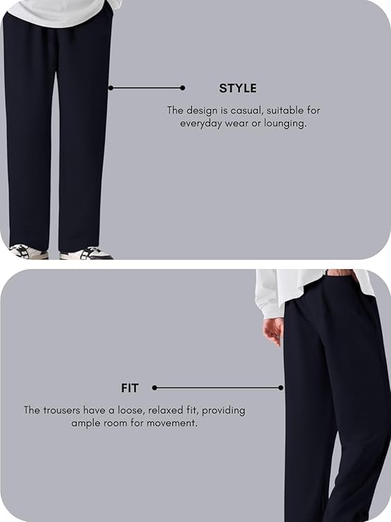 Image of Mehrang Men's Polycotton Baggy Trackpants | Oversized Fit Streetwear & Gym Wear | Comfortable Casual Joggers for Men, Korean Style Travel & Lounge Wear with Pockets