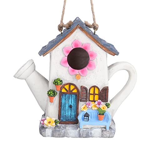 Yinns Bird House, Hanging Bird House For Outside, Wild Bird House, Decorative Watering Can Bird House For Home Garden Decor #TOP1