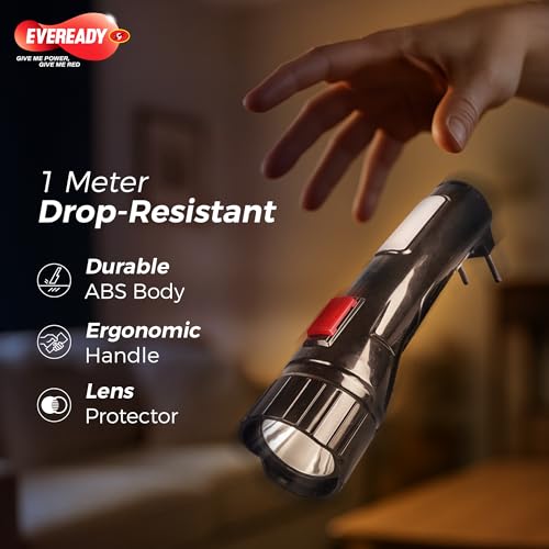 Image of Eveready Stylite DL120,Rechargeable 1W Emergency Led Torch with 1W Sidelight,Easy Plug-in Charging,Auto On Function,Durable ABS Body,Overcharge & Deep Discharge Protection,Powered By Li-Ion Battery