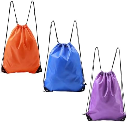 3-Piece Drawstring Backpack Set - Waterproof Swimming, Fitness Ge...