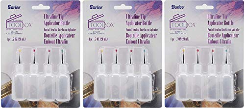 Darice Ultrafine Tip Applicator Bottle, 20ml (3 Pack)
