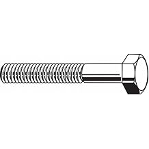 Value Brand, N04100.100.0250, HHCS, 1-8x2-1/2, Steel, Gr 8, Plain, PK5