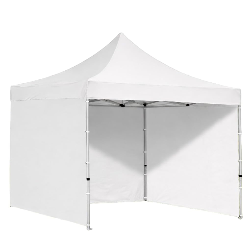 Beyond Sky Heavy Duty Gazebo Tent with 3 Plain Walls & 30KG - Waterproof 2-min pop-up Setup?Perfect for Terrace Garden or Advertising 10x10 ft (White)