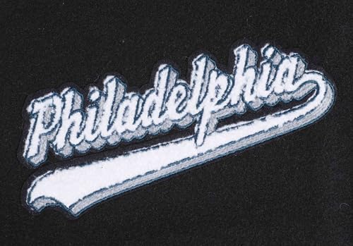 Pro Standard Womens NFL Philadelphia Eagles Script Tail Varsity Jacket Black/White L - Image 5