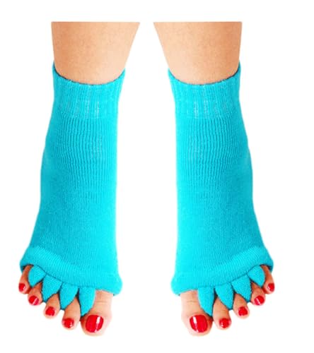 CuteSocks Meias separadoras de dedos para ioga, academia, esportes, massagem, alinhamento de pés, 2