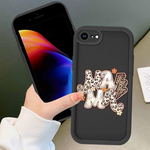 Coque iPhone 16e et 17e silicone TPU motif Mama Leopard - 5