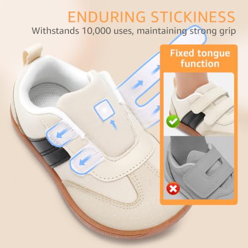Miniatura 7 de Stq Kids Barefoot Niños Zapatillas Deportivas Niña Calzado Respetuoso Bebe Primeros Pasos Descalzo Con Caída Cero Al Aire Libre Beige 24 Eu
