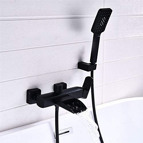 Robinet de Baignoire Cascade Mural Double Fonction Bain Douche
