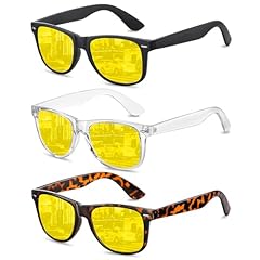 Matte Black/Night Vision + Transparent White/Night Vision + Brown Tortoise/Night Vision