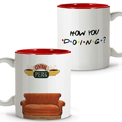 LolaPix Taza Friends. Tazas Originales para Regalar. Regalos Frikis. Taza Cerámica. 330ml. Friends Doing