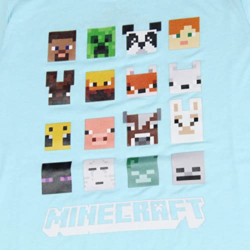 Minecraft Girls' Character Faces Grid Kids Video Game T-Shirt2