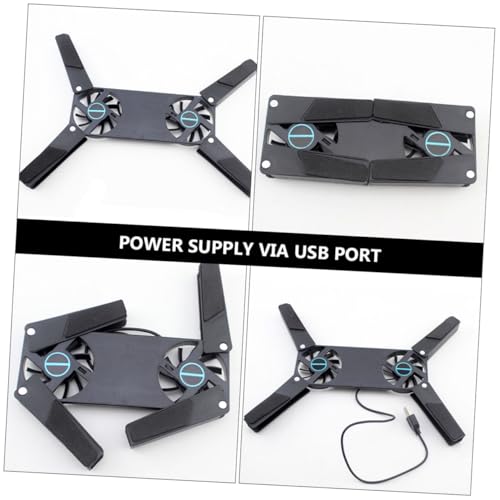 Base para Laptop Gadpiparty con 2 Ventiladores Dual Negro miniatura 3