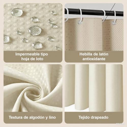 La mejor comparación de Cortinas de baño de esta semana. 9 Imagen adicional