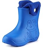 Ladeheid Botas de Agua en EVA Unisexo Niños Niñas LA-CA-04 (Azul/Azul Marino, 24/25 EU)