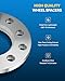 PHILTOP 5x4.5 or 5x4.75 Wheel Spacers 1/2 inch for Lincoln, 4 Pcs 5 Lug Centric Wheel Spacers with 78.1mm Hub Bore fit for 2003-2005 Aviator, 2007-2010 MKX, 2007-2012 MKZ, 1982-2011 Town Car