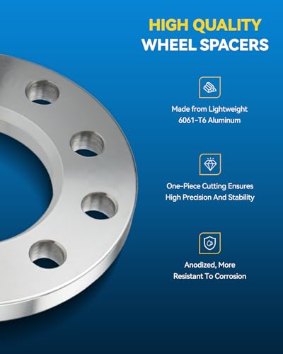 Image of PHILTOP 5x4.5 or 5x4.75 Lug-Centric Wheel Spacers 0.5 inch