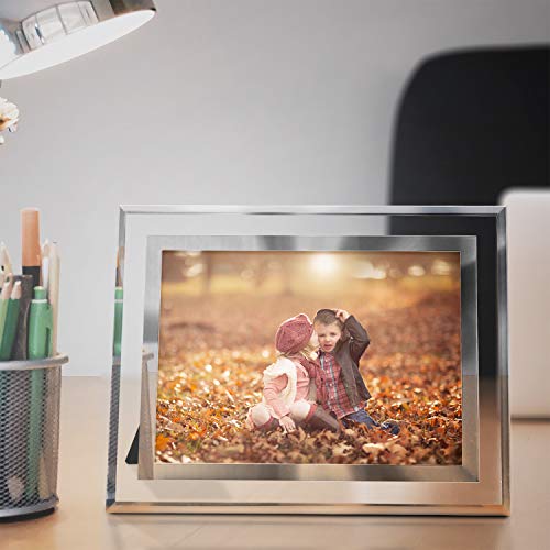 Kaders 5x7 Glass Picture Frame Tabletop Mirror Photo Frames for Home