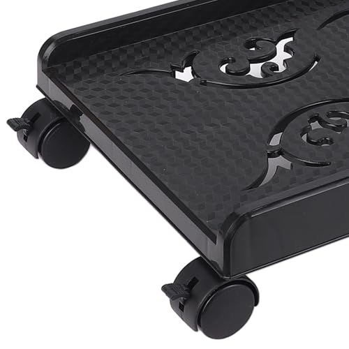Soporte móvil para CPU Walfront, con 4 ruedas universales y bloqueos fijos, capacidad de carga de 30 kg, dimensiones 460 x 245 x 80 mm miniatura 5