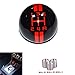 SMKJ 5 Speed Red line Shift Knob Black Car Gear Stick Shift Shifter Knob Automatic Manual Shifter Knob Suitable for Most Transmission Vehicles