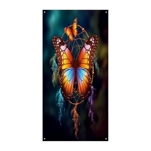 Bannière de porte papillon pour créer une décoration de fête en extérieur unique