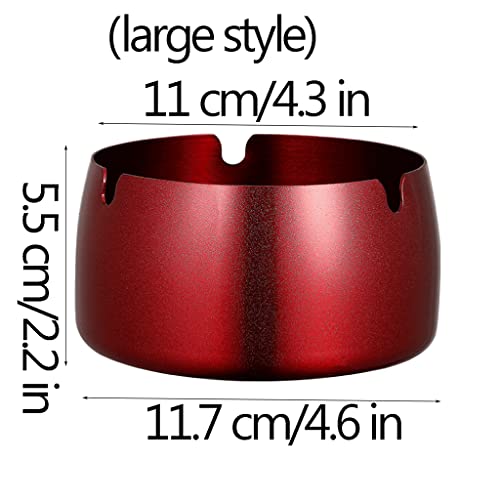 Cendrier de bureau acier inoxydable porte-cendres moderne et décoratif - 3