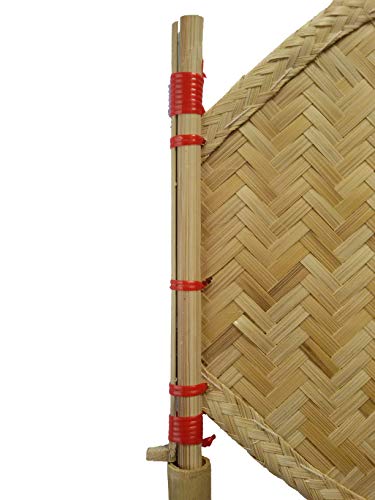 Image of Hand Fan /Pakha /Pankha /air Blower /Bamboo Made Handicraft Fan with Handle. (Queen)