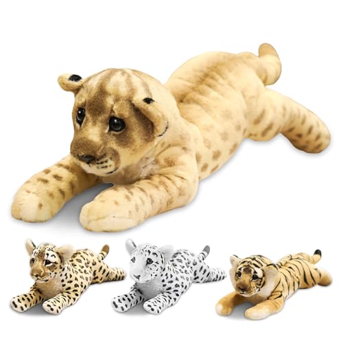 VYUSIT Lion Stuffed Animal Soft Large Stuffed Lion Plush Lion Toys Safari Animals Lion Stuffy Cute Jungle Plush Toys Cute Plushies Birthday for Kids Boys 16'