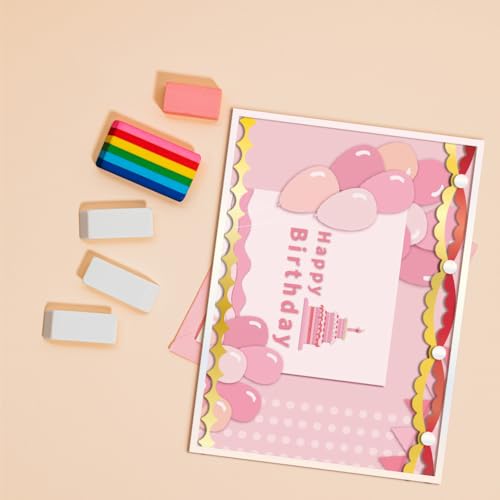 GLOBLELAND Birthday Party Border Metal Die Cuts for Crafting Edge Frame Metal Cutting Die Base Border Cutting Dies for DIY Scrapbooking Photo Album Decorative Embossing Paper Card - Image 2