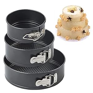 A Ray of Sunshine Springform Cake Tin Set Round Small Baking Tin Leak-Proof, Non-Stick – Set of 3