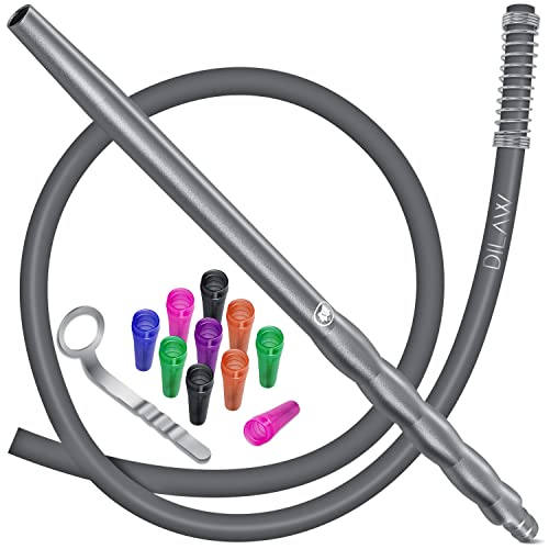 E-Row Shisha Schlauchhalter Aus Edelstahl - Universalhalterung Für Alle Shisha-Schläuche & Mundstücke (Glas, Metall, Holz) - Set Mit 1, 2 Oder 4 Haltern