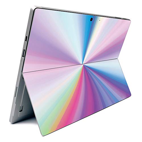 Image of MightySkins Carbon Fiber Skin for Microsoft Surface Pro 7 - Rainbow Zoom | Textured Carbon Fiber Finish | Easy to Apply, Remove, and Change Styles | Made in The USA