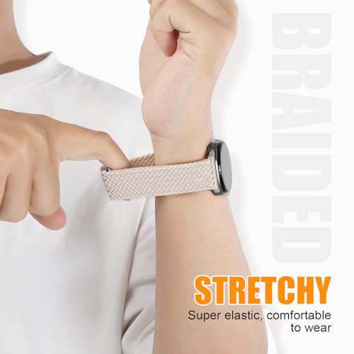 Image of BXUXOHS Magnetic Nylon Bands for Samsung Galaxy Watch 8 Band /Galaxy Watch 8 Classic,Braided Elastic Fabric No Gap Sport Strap for Galaxy Watch 8 /8 Classic 40mm 44mm 46mm men /women
