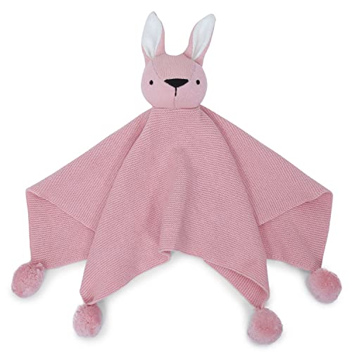 Image of haus & kinder Knitted Baby Blanket with Cuddle Cloth, Breathable Baby Blankets Newborn, Baby Blanket for 0-2 Years, Cozy Blankets for Crib, Nursery & Stroller, New Born Baby Essentials | Musk Rose