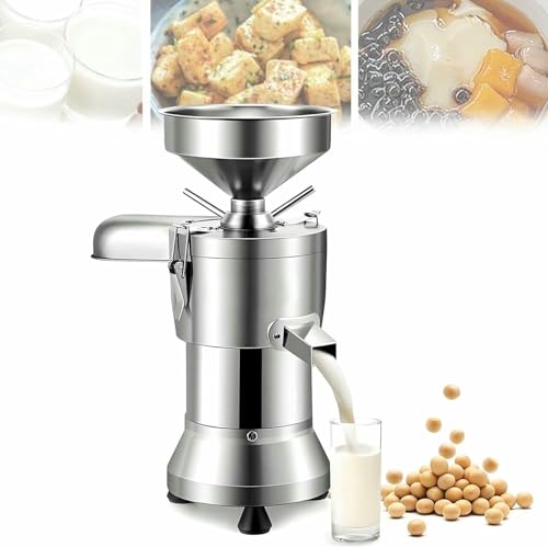 GTHTUHFD Máquina Comercial para Hacer Leche De Soja con Malla 100, Trituradora Automática con Filtro Extraíble Y Separador, para Leche De Soja Y Tofu, 70 Kg/H~/