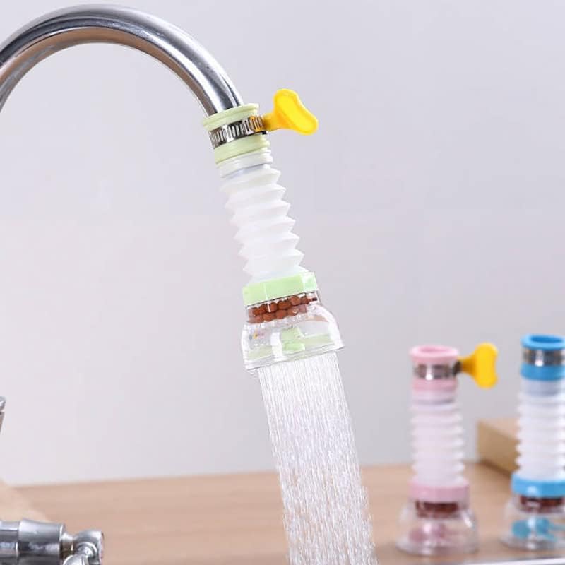 360° Rotating Faucet Booster Shower Kitchen Sink Faucet Extender Water Filter Tap Head Nozzle Activated Carbon Water Purifier