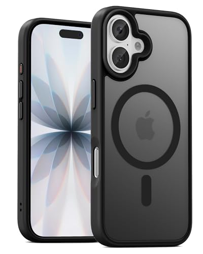 Image of UNBREAKcable Magnetic for iPhone 17 Case 6.3-Inch, Compatible with MagSafe, Full Camera Protection, Built-in Magnetic Ring, Drop Protection Shockproof Slim Phone Cover-Black