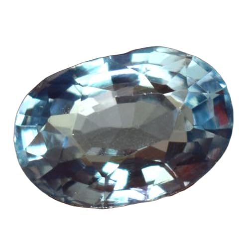 Topaze bleue naturelle ovale pierre précieuse en vrac pour bague pendentif et collier