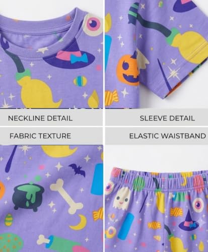 Image of ANTHRILO Sleepwear Shorts Set for Girls| Material: 100% Pure Cotton | Fabric: Skin-Friendly, ensuring a Soft Touch on Delicate Skin| Fit: Regular |Age Range: Suitable for Girls Aged 0-14 Years
