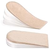 Sumifun Heel Lift Inserts, Size S Gel Shoe Heels Inserts for Women, Adjustable Orthopedic Heel Pads for Heel Pain and Leg Length Discrepancies, Heel Cups 1/4' 1/2' 3/4' (1 Pairs)