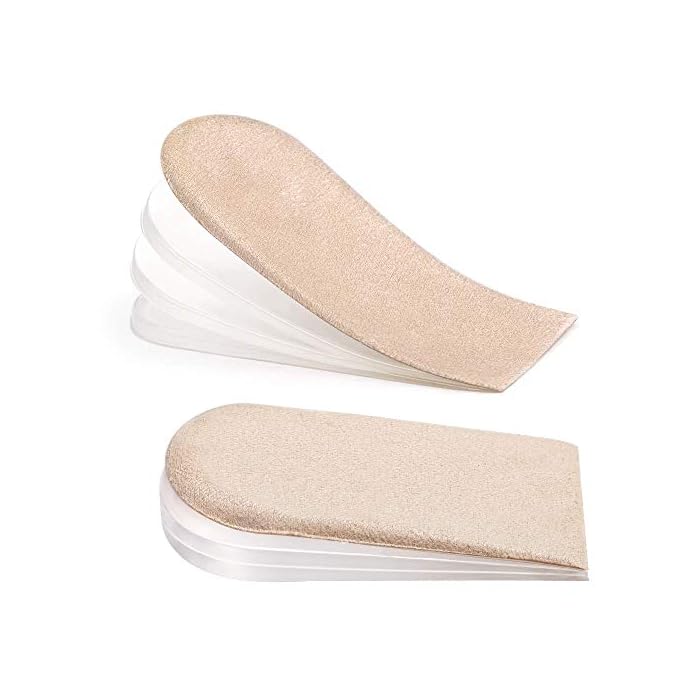 Sumifun Heel Lift, 4-Layer 1 Inch Gel Shoe Lifts for Women Uneven Legs, Adjustable Orthopedic Heel Lifts for Heel Pain…