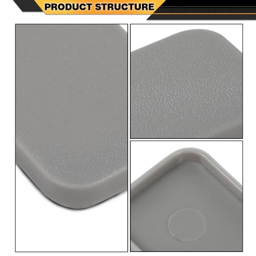 CNNELL Composite Decking Boards End Cap ONLY Fit TREX (4 pcs) 5.5”Gray