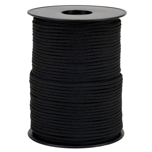 Corde tressée Polypro Noire Ø 3MM Bobine 100M - Cordage extérieure, Corde Bricolage, cordelette...