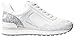Michael Kors Women's Wilma Trainer, Optic White/Silver, 7.5
