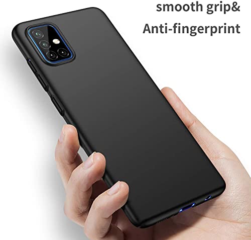 Image of Mobile Back Cover Case for Samsung Galaxy A71, Sm-A715F /Ds, Sm-A715F /Dsn, Sm-A715F /Dsm (Silicone Case|CameraProtection|Black SC1510)