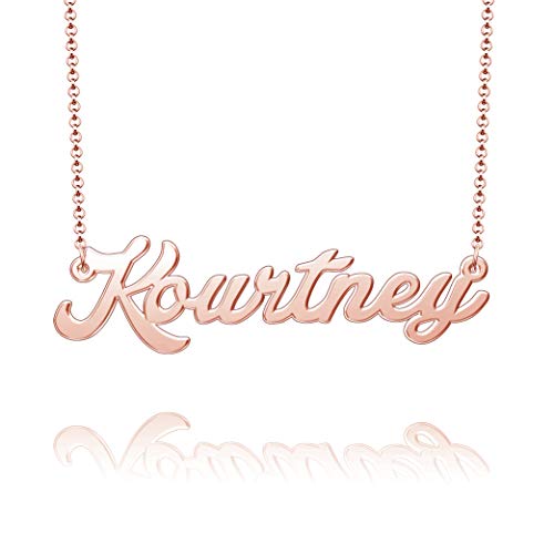 CandyCharms Necklace Women Custom Personalized Sterling Silver Name Drop Yurman