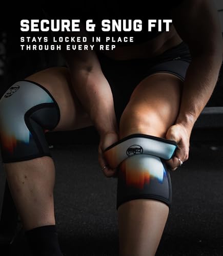 Image of Gymreapers 5MM Knee Sleeves for Weightlifting, Squats, Powerlifting, and Functional Training - Compression Knee Support for Men & Women - Joint Protection & Recovery - Pair